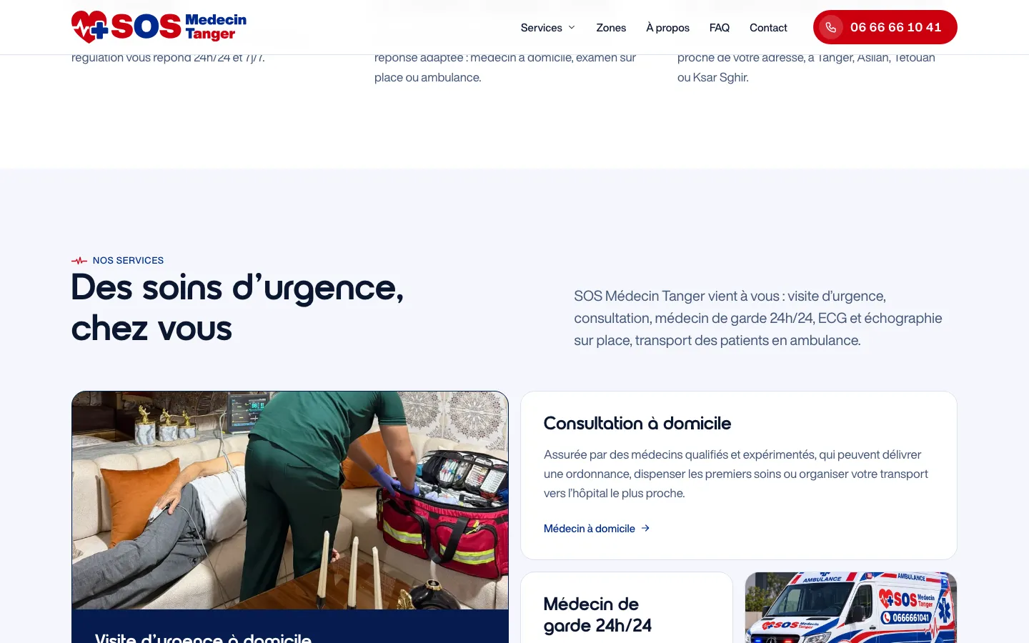 SOS Médecin Tanger : Ce que nous avons livré
